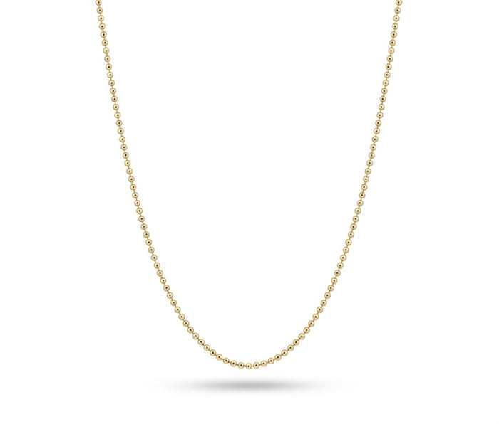 Cadena de oro 14k diseño de bolitas Mod LM5409 - 45 cm x 1 mm