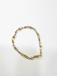 Pulsera de oro florentino 10k diseño de diseñador Mod 5564 18 cm