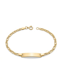 Esclavas kids de oro 14k tejido egipcio Mod 5459 - 14 cm