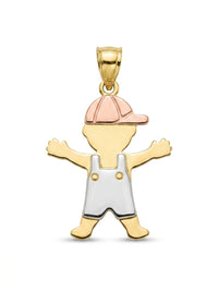 Dije de oro 14k ‎ diseño de niño LM5234- 2 cm