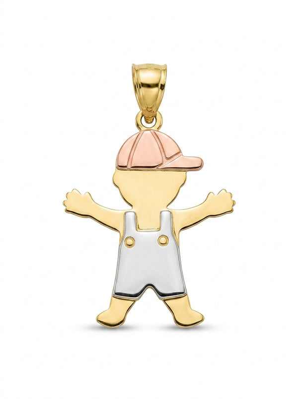 Dije de oro 14k ‎ diseño de niño LM5234- 2 cm