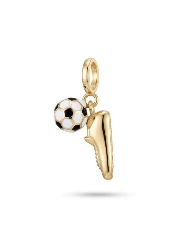 Dije de oro 14k diseño tenis con balón Mod. LM5388 - 2.5 cm c\reaza