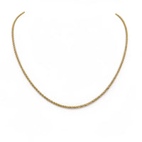 Cadena torsal de oro 14k 1 mm