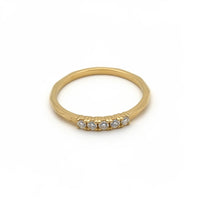 Anillo de oro 14k con circonias Mod.1735