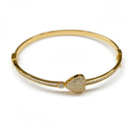 Brazalete de corazón con circonias Mod. LM5096 - 18 cm