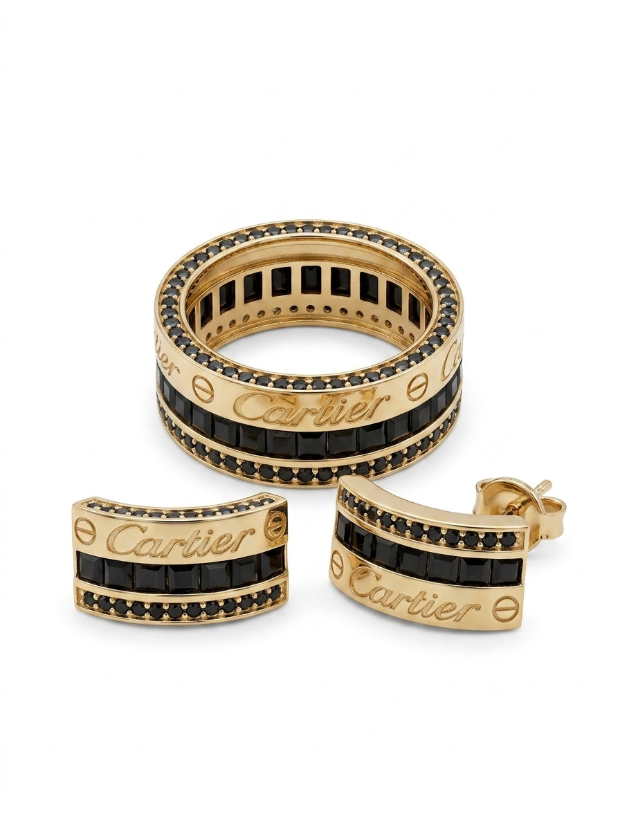 Set de oro 14k inspirado en diseñador Mod 5793