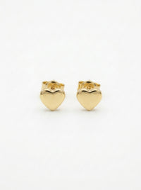 Aretes de oro 14k diseño de corazón LM5229