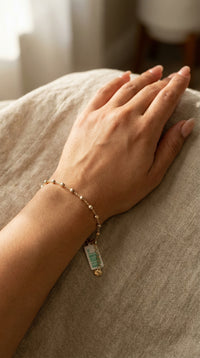 Pulsera de oro florentino 10k tipo Viviana Mod.  B3123 - 18 cm