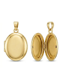 Relicario de oro 14k diseño redondo Mod LM5224