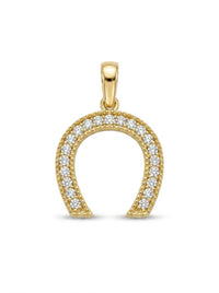 Dije de oro 14k tipo diseñador mod LM5237 - 1 cm