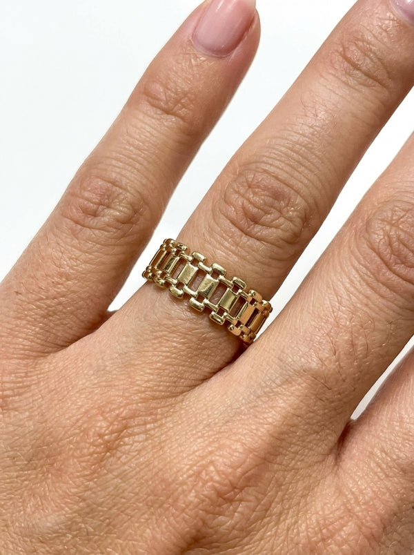 Anillo de oro 14k tipo diseñador Mod 5842