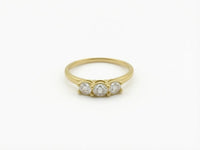 Anillo de oro 14k con circonias Mod LM5109