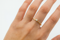 Anillo solitario 10k