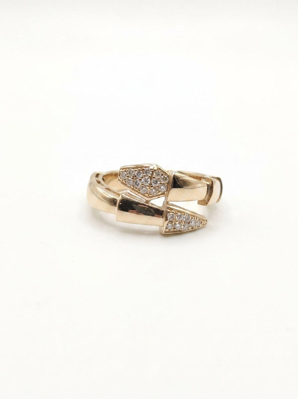 Anillo de oro 10k diseño viper tipo diseñador mod 5948