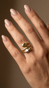Anillo Aura de oro florentino 14k
