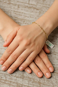 Pulsera de oro 10k tejido clip Mod. 540229