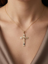 Crucifijo de oro 14k Mod LM5372 - 3 cm