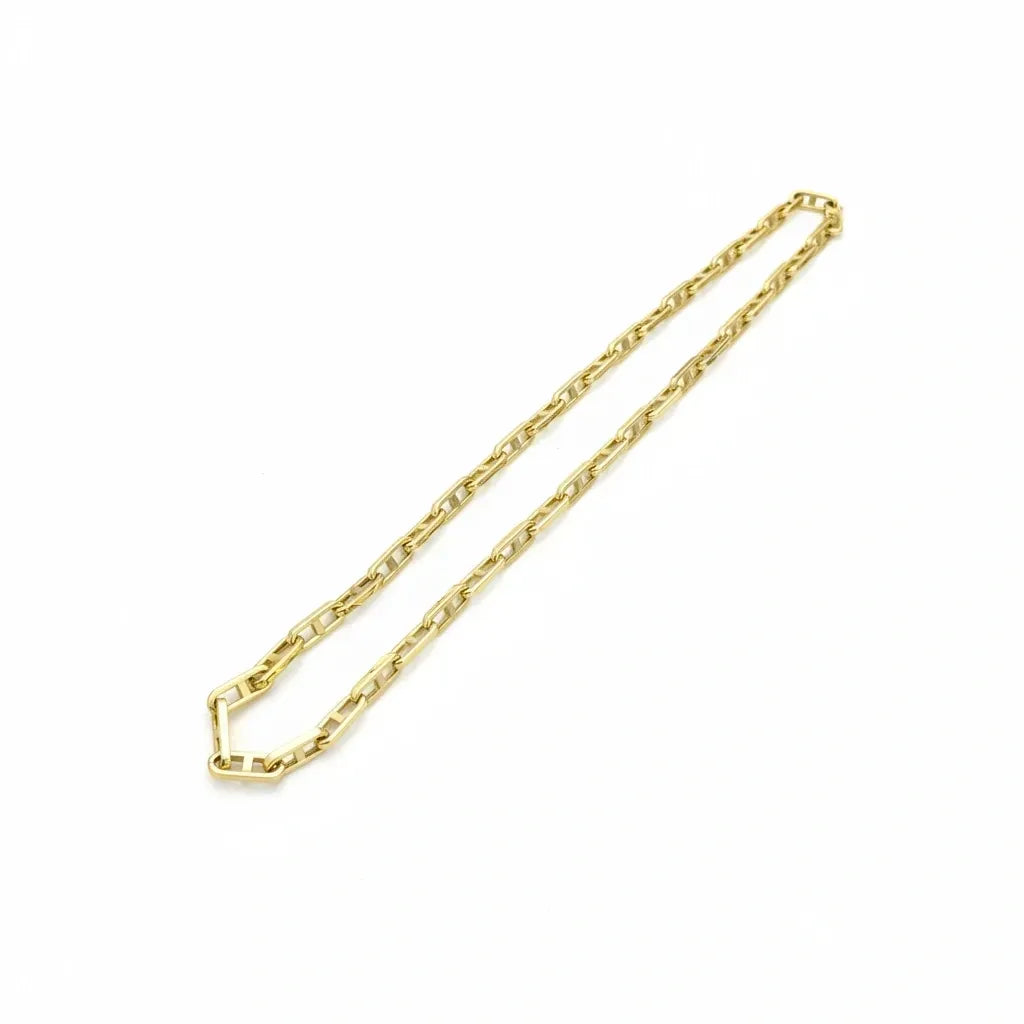 Cadenas de eslabones rectangulares alargados de oro 10k Mod. 10131011