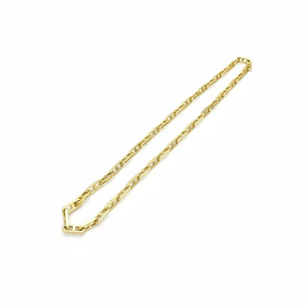 Cadenas de eslabones rectangulares alargados de oro 10k Mod. 10131011