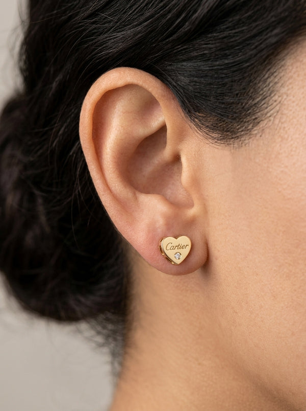 Aretes de oro 14k tipo diseñador Mod 5687