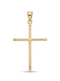 Cruz delgada de oro 14k mod 5517 - 4 cm