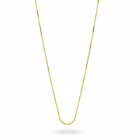 Cadena de oro 14k tejido cubo - 1 mm