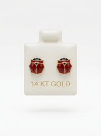 Broquel de oro 14k diseño de Catalina postre grueso (de bolitas) Mod 5804