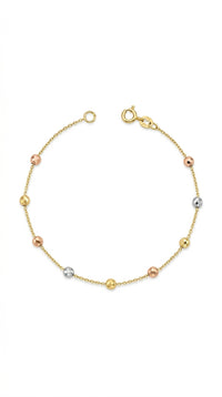 Pulsera viviana de oro florentino 14k Mod. LM5054 - 18 cm