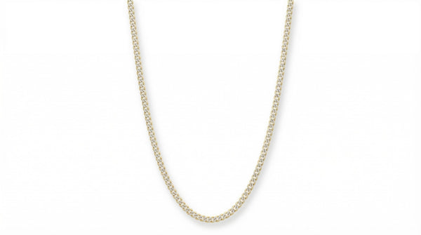 Cadena de oro 14k cubana diamantada Mod. LM5011 Caballero - 3 mm
