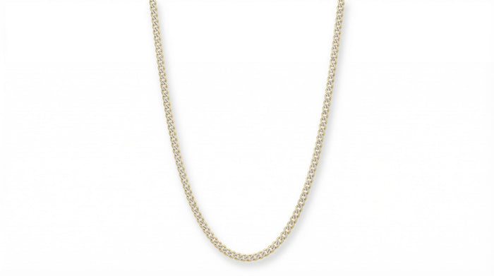 Cadena de oro 14k cubana diamantada Mod. LM5011 - 3 mm