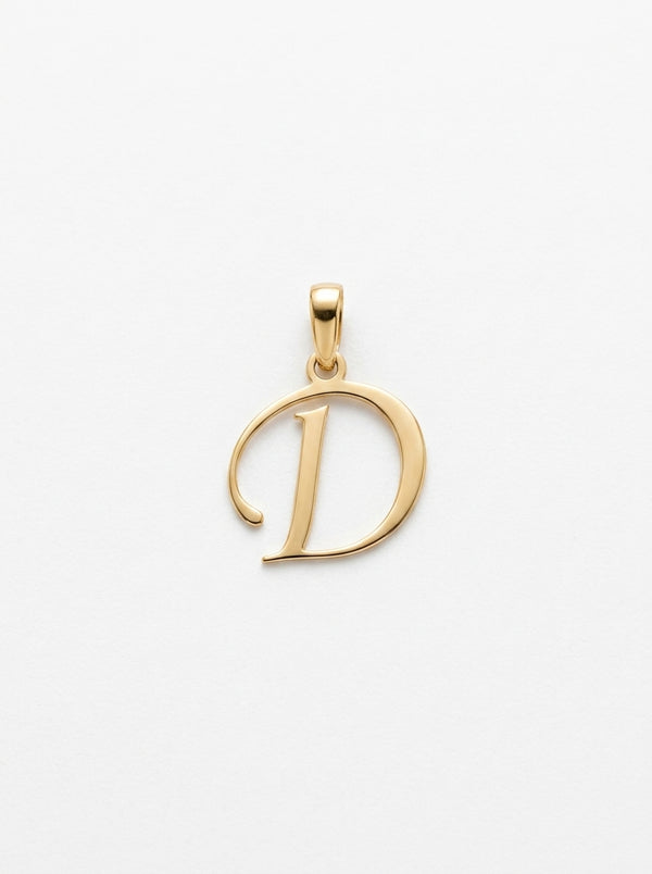 Dije de oro 14k inicial letra D Mod 5959