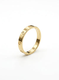 Anillo delgado de oro 10k tipo diseñador mod 5738