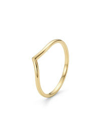 Anillo de oro 14k diseño corona lisa Mod LM549
