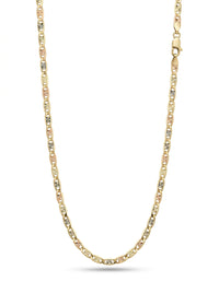 Cadena de oro 14k tejido valentino florentina con estrella mod 5832 - 3.5 mm