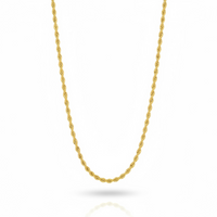 Cadena de oro 14k tejido torsal - 4 mm