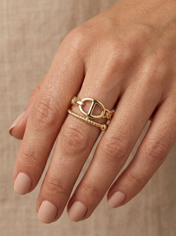 Anillo de oro 10k tipo diseñador mod 5579