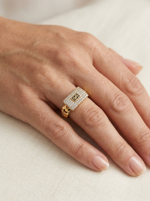 Anillo de oro 14k de diseñador para dama Mod LM5227