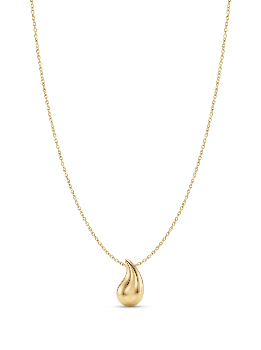 Gargantilla de oro 14k diseño gota tipo diseñador Mod 5846 - 45 cm