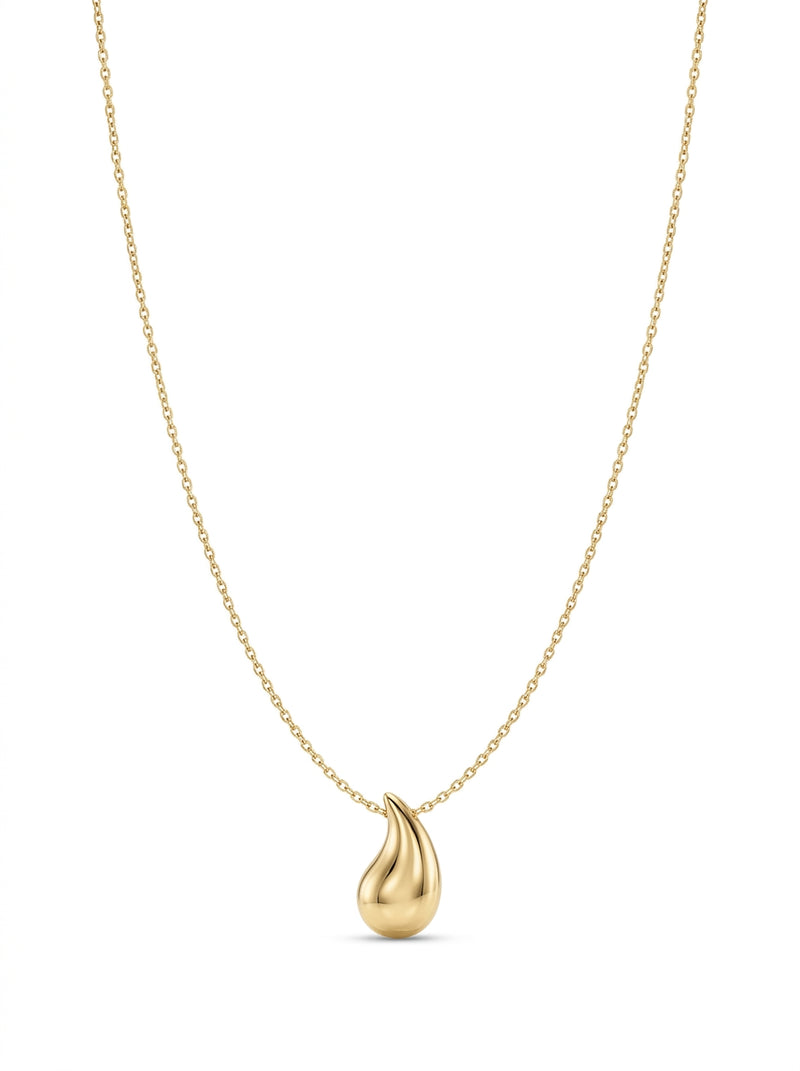 Gargantilla de oro 14k diseño gota tipo diseñador Mod 5846 - 45 cm