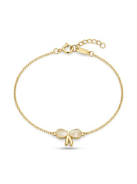 Pulsera de oro 14k diseño de moño Mod LM5265 - 18 cm