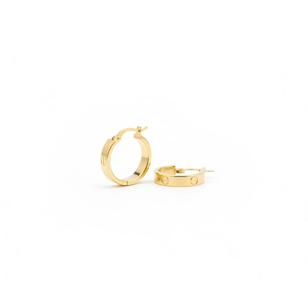 Arracadas de diseñador de oro 10k Mod. 543297