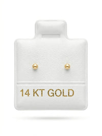 Broquel de oro 14k diseño de bolitas minis Mod LM5257 (de bolitas)