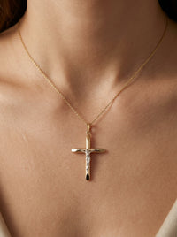 Crucifijo de oro 14k Mod LM5371 - 3 cm