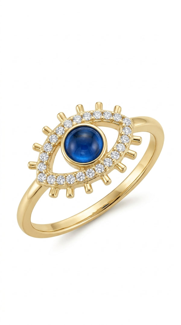 Anillo de oro 14k diseño de oro azul Mod LM5101