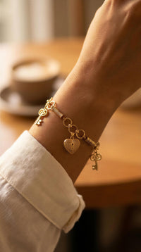Pulsera de oro 14k tipo diseñador Mod. 5034 - 18 cm