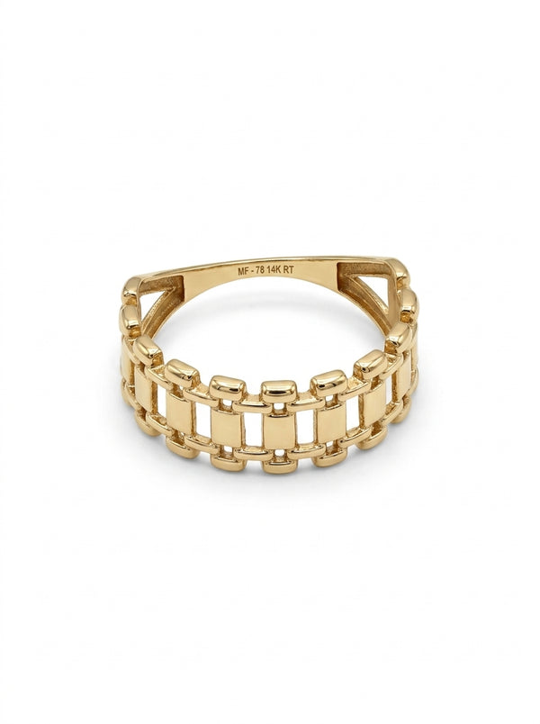 Anillo de oro 14k tipo diseñador Mod 5842
