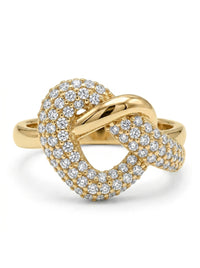 Anillo de oro 10k diseño de nudo de corazón Mod 5527
