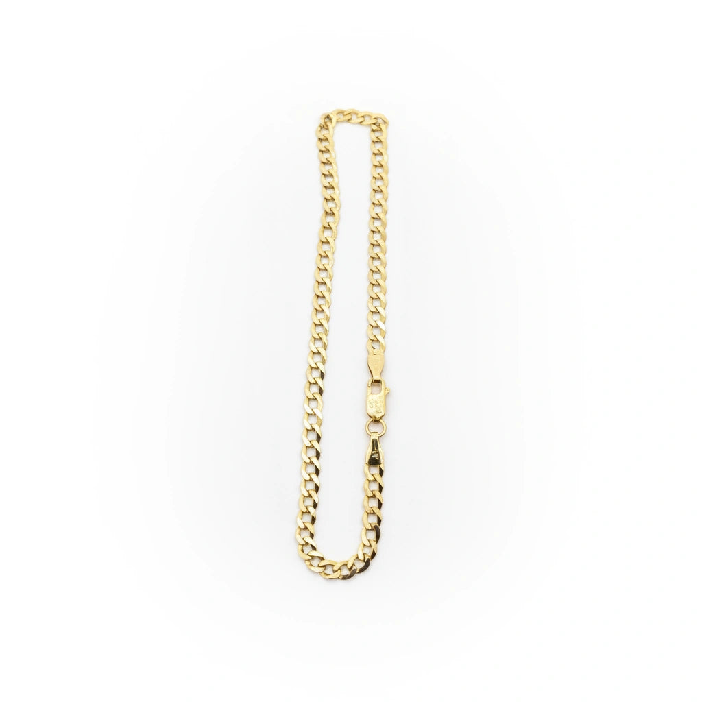 Pulsera cubana de oro 14k 21 cm x 3mm Mod. 14219701