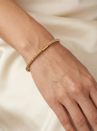 Brazalete de oro 14k hueco flexible  Mod LM5228