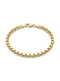 Pulsera de Oro 14K diseño cubo Mod LM5418 - 18 cm